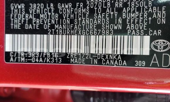 Buy Used Toyota Corolla Red Car in Luanda in Luanda Province Buy Used Toyota Corolla Red Car in Luanda in Luanda Province